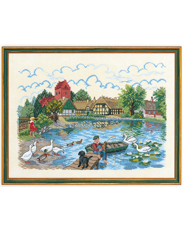 Broderikit Tavla Ankdamm