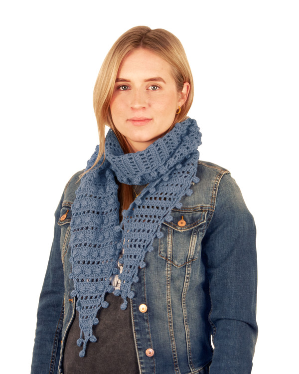 Garnpaket Scarf Tilda Blå