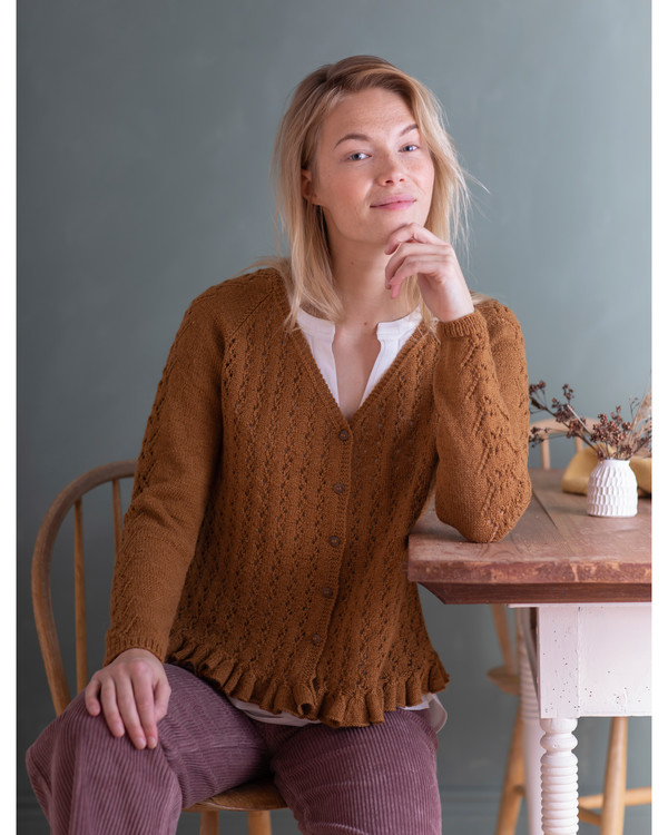 Cardigan med volang SNFDK