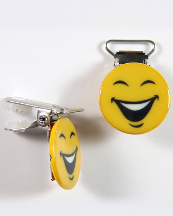 Klips Emoji Lykkelig 18 mm