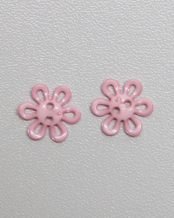 Knapp rosa blom 12 mm