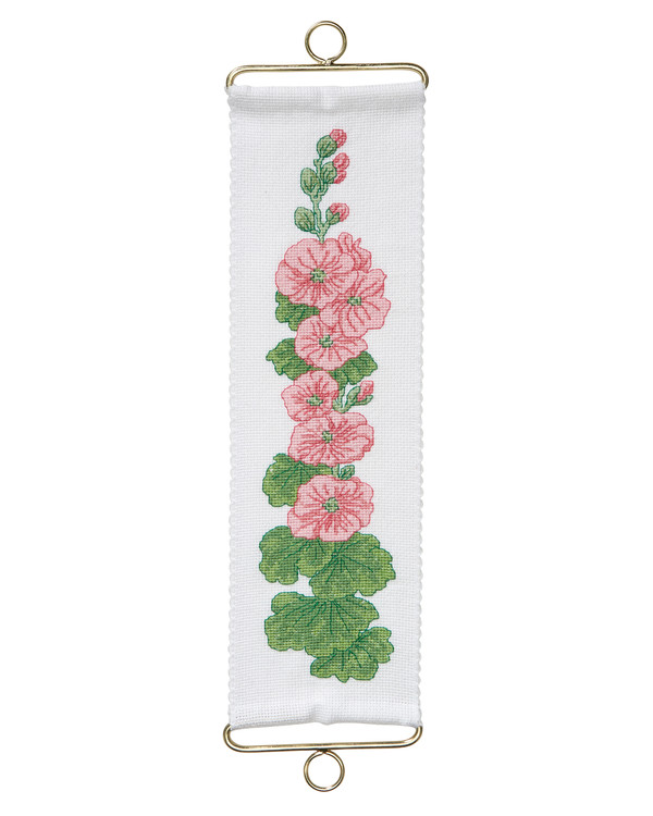 Broderikit Minivepa Stockrosor