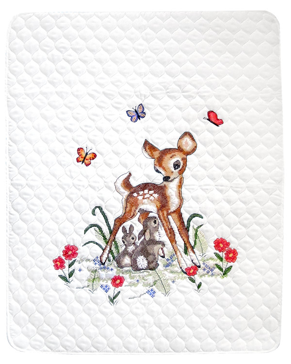 Broderikit Babytæppe Bambi