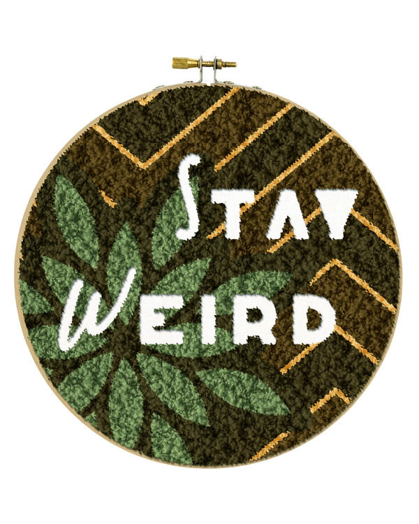 Punch needle kit Stay weird