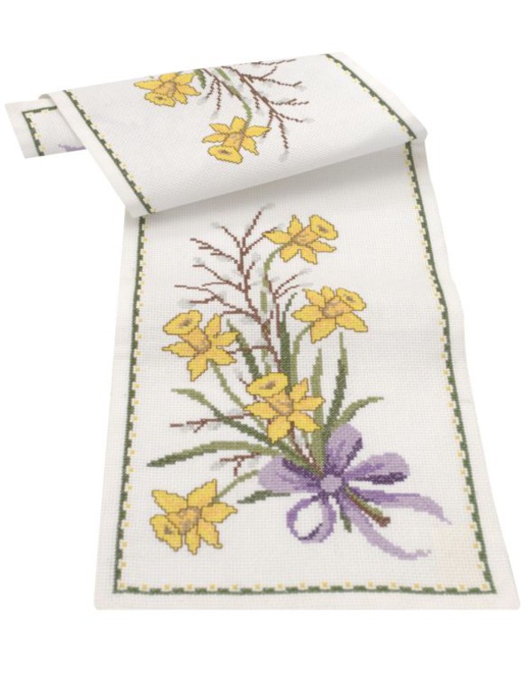 Broderikit Löpare Påskliljor