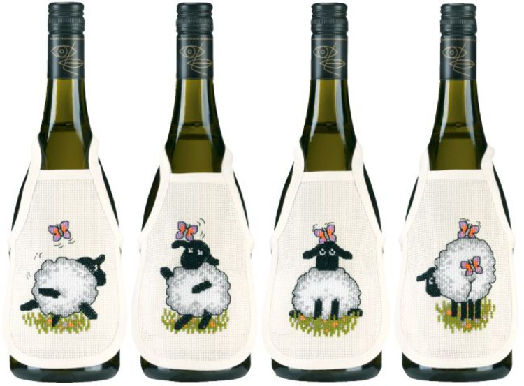 Flaskeforklær Lekne Sauer 4-pk