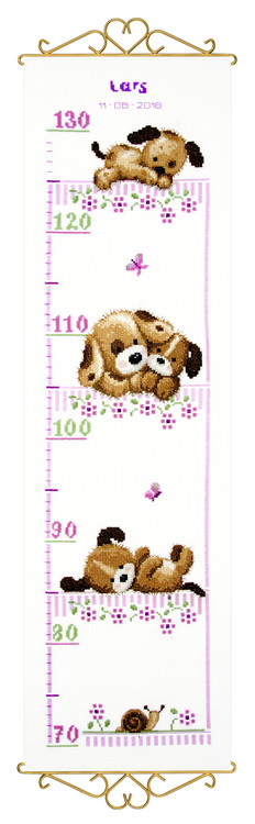 Maßband Hundewelpen