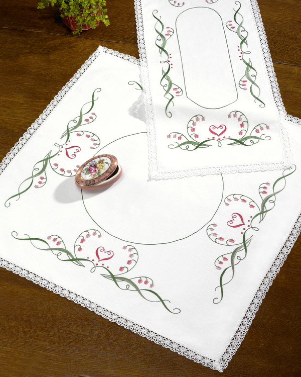 Broderikit Duk Löjtnantshjärta