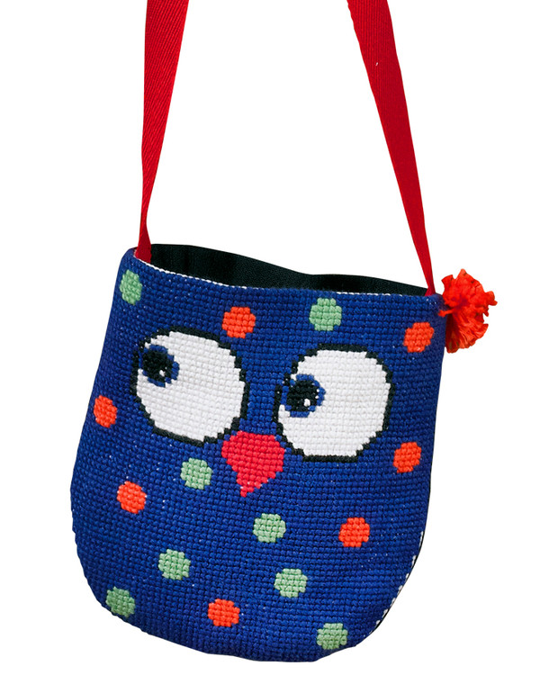 Broderikit Väska Uggla