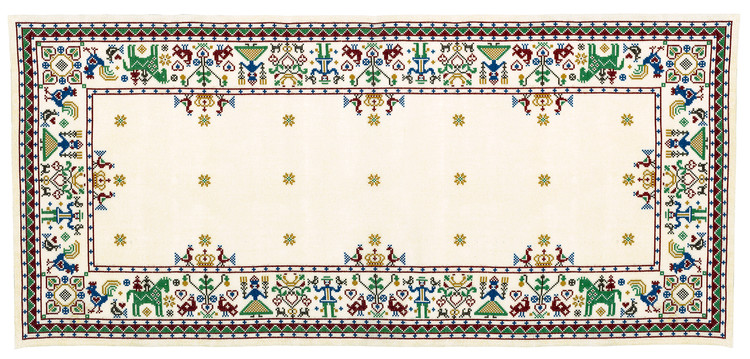 Broderikit Allmogelöpare aida