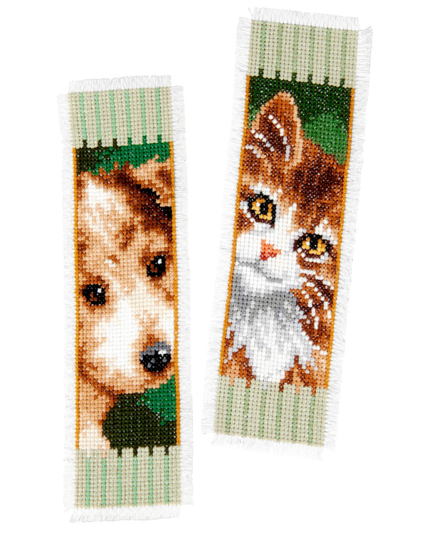 Bokmärke Hund och katt 2-pack