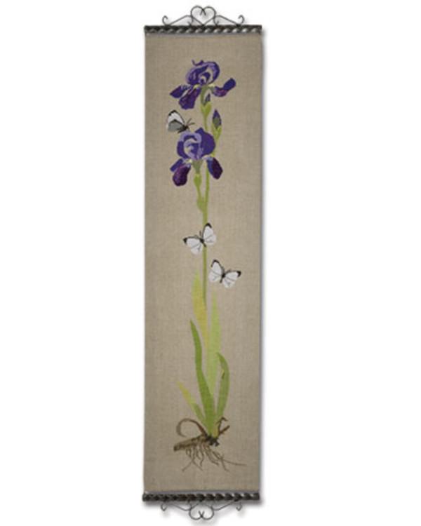 Blomsterveggteppe Iris