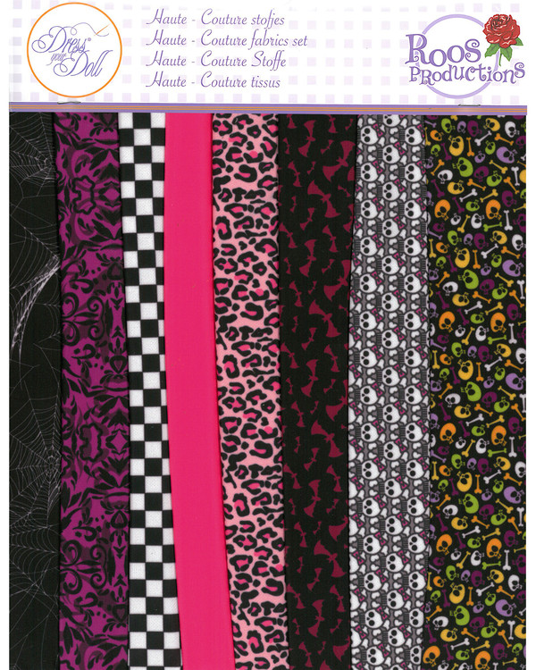 Dress Your Doll Tygset Monsterprint 8-pack