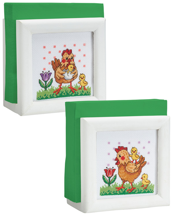 Broderi Tupp och kycklingar 2-pack