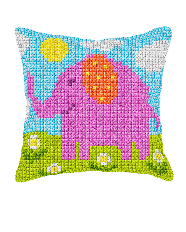 Tyynynpäällinen Roosa elefantti