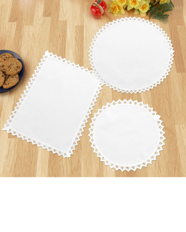 Duksett Doilies 3-pk