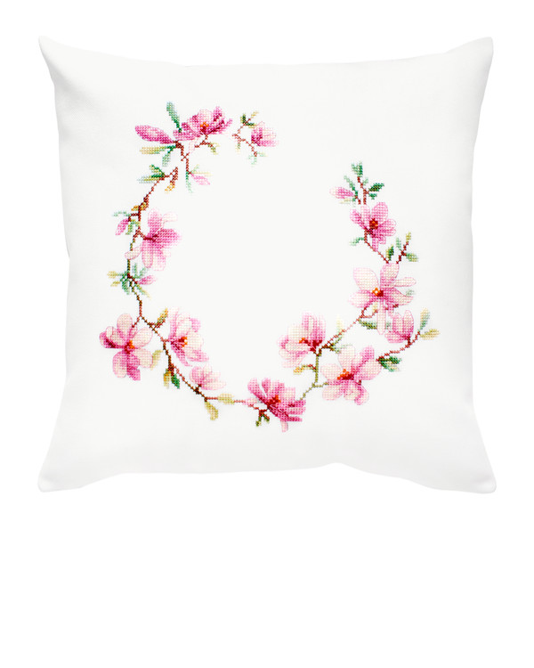Broderikit Kudde Magnolia