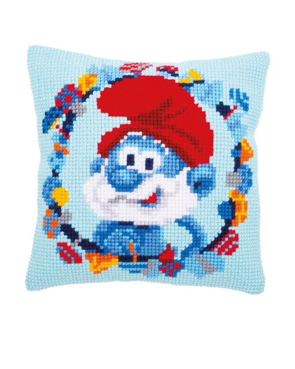 Broderikit Kudde Gammelsmurfen