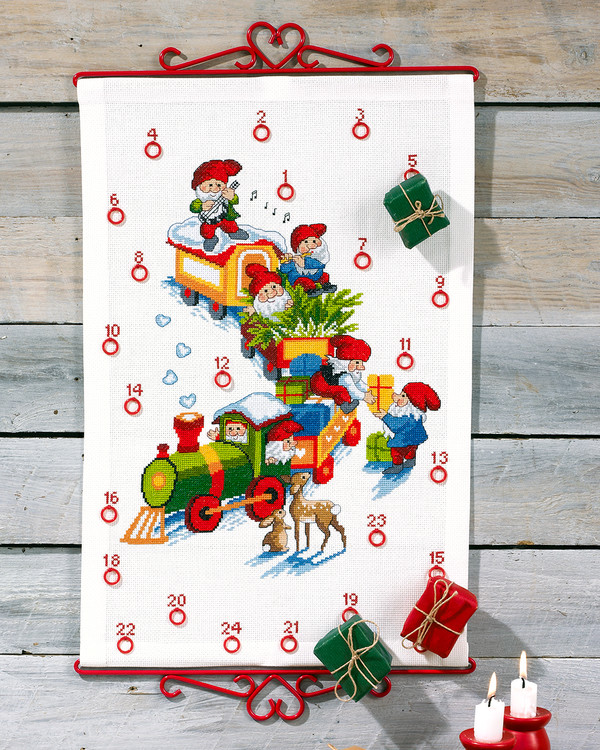 Broderikit Kalender Tågresan
