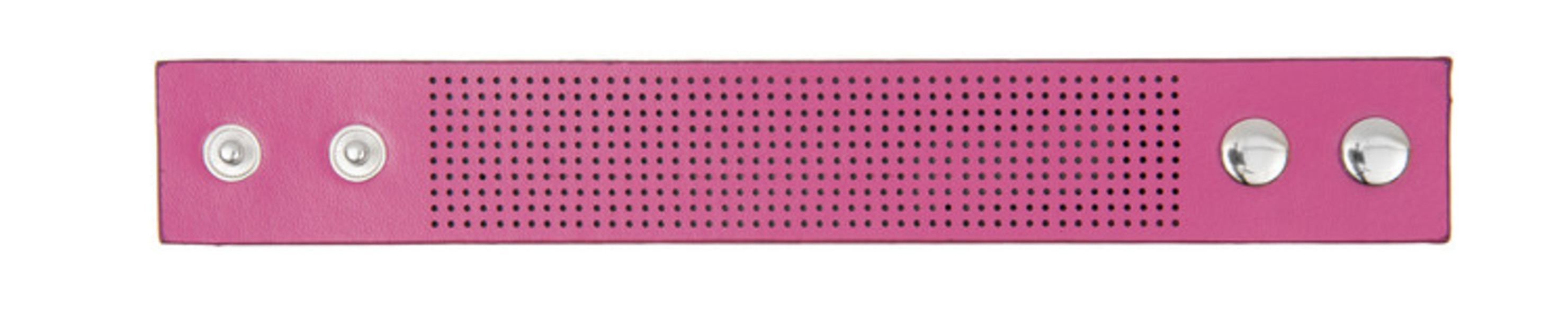 Armband rosa utan garn och mönster