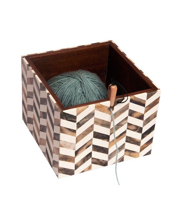 Fyrkantig garnskål KnitPro