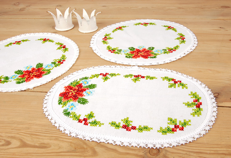 Duksett Juleblomster 3-pk