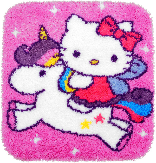 Ryematte Hello Kitty på enhjørning