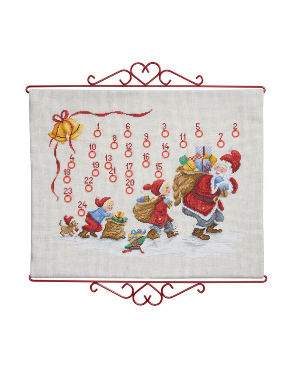 Broderikit Kalender Tomten är på väg