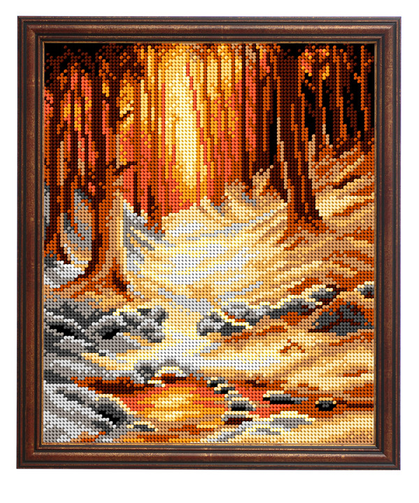Stramin Goldener Sonnenuntergang