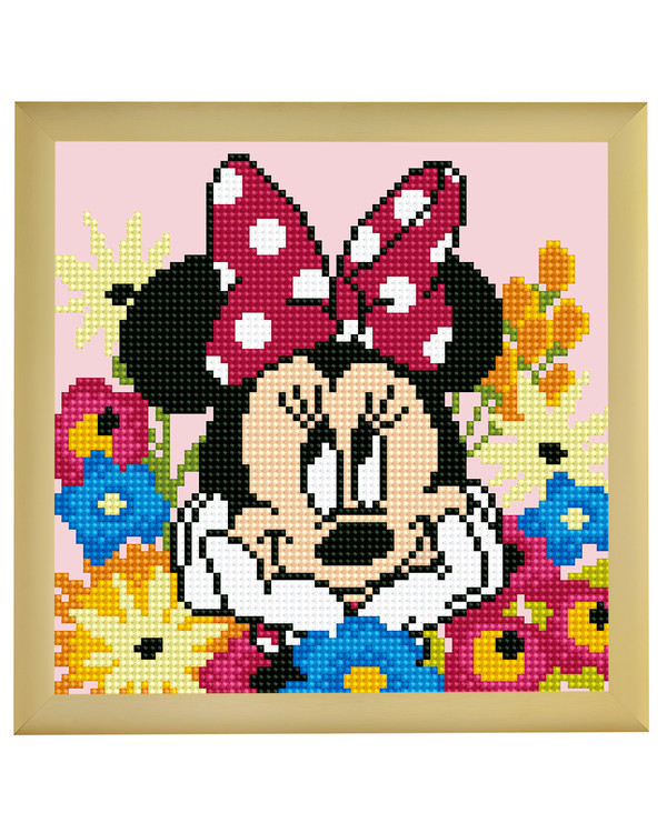 Diamond Painting Minni mus i blomster