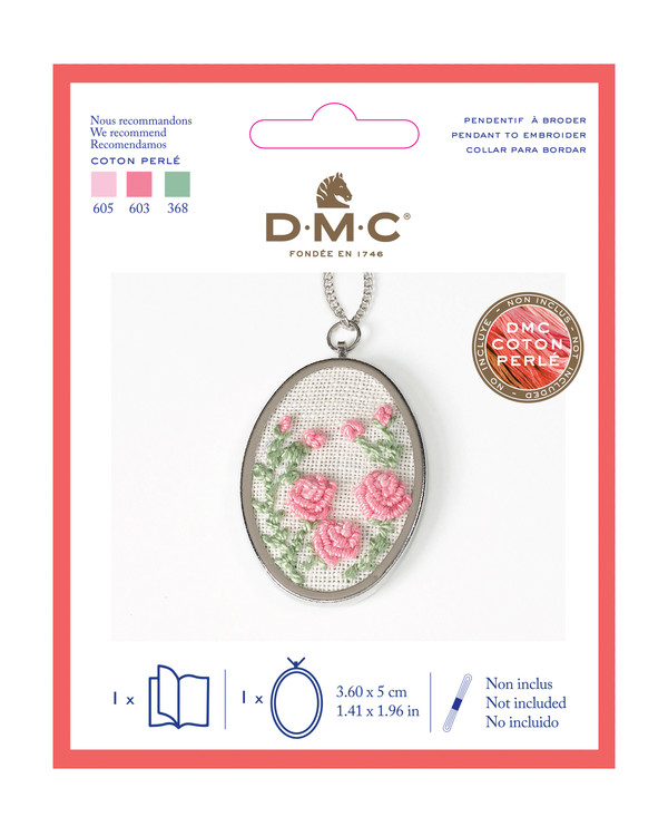 Kit halsband Blomster