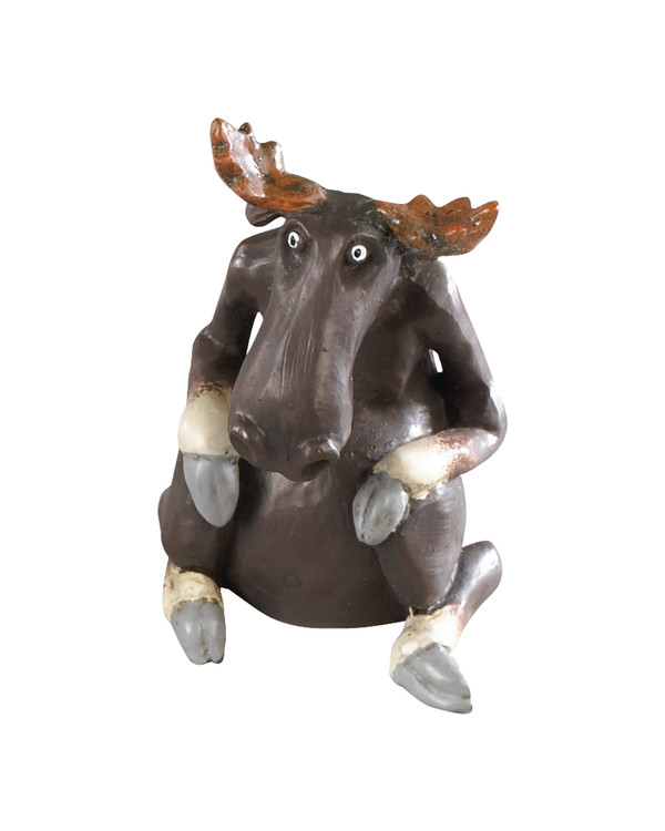 Älg sittande stor