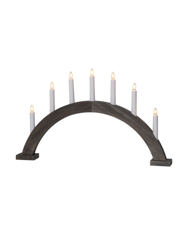 Ljusstake Trapp brun